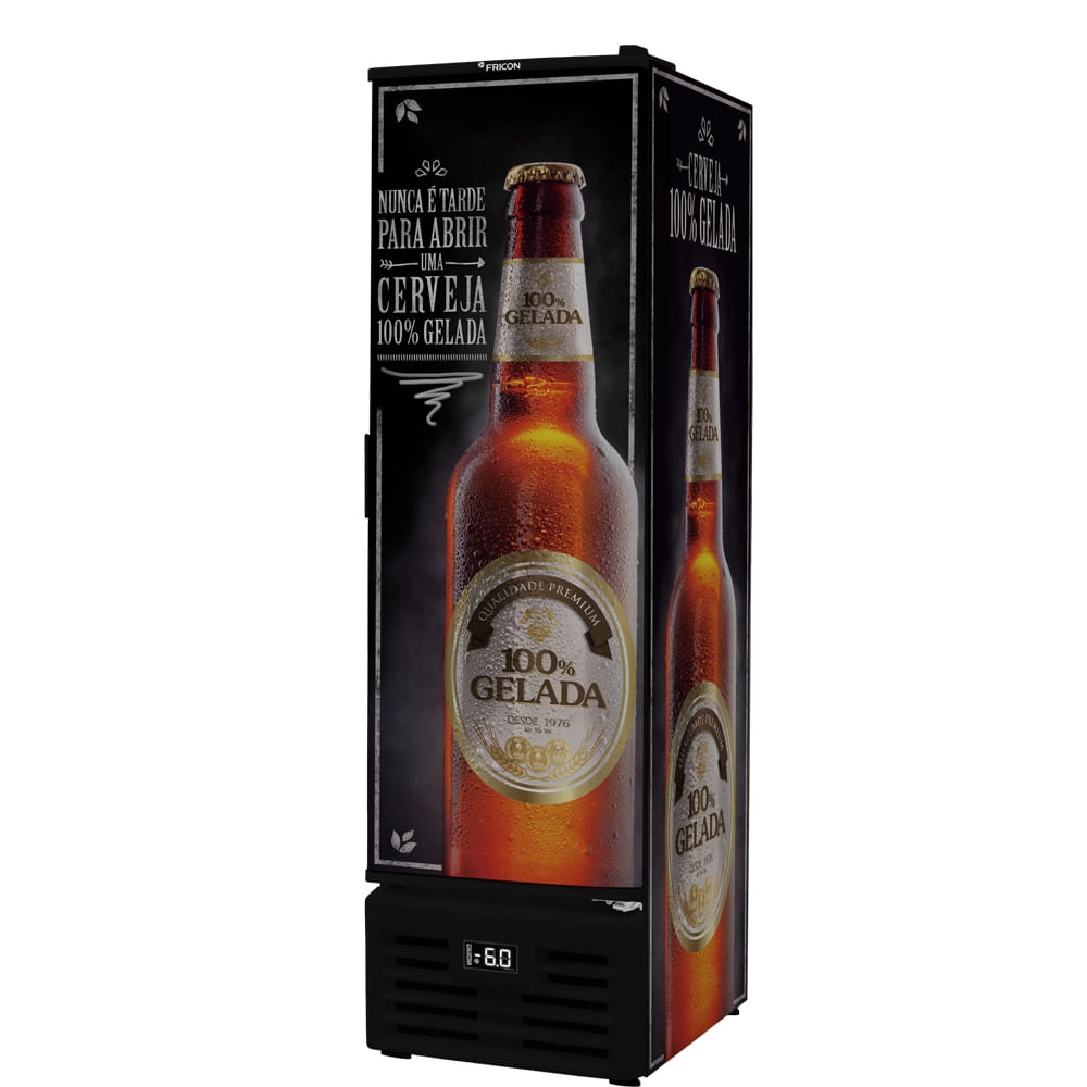 Cervejeira Porta Cega 284 Litros Fricon VCFC284-2C000 Preto 220V