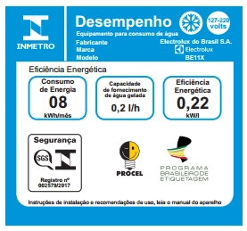 Bebedouro de Água Electrolux Eletrônico Prata (BE11X) Bebedouro de Água Eletrônico cor Prata Electrolux (BE11X)