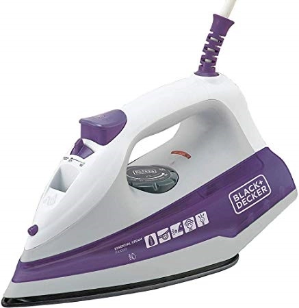 Ferro de Passar a Vapor Black & Decker FX1000-B2 1200W Branco com Roxo 220V