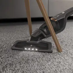 Aspirador de Pó Vertical Electrolux Ergorapido 2 em 1 Iron Grey Luz Led (ERG24C) - até 30 Min Filtro HEPA Função BrushRollClean 420ml Bivolt