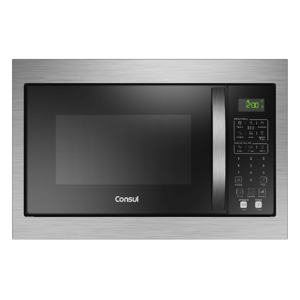 Micro-ondas Consul de Embutir 32 Litros Preto com Design Moderno e Menu Fácil - CM146AE 220V