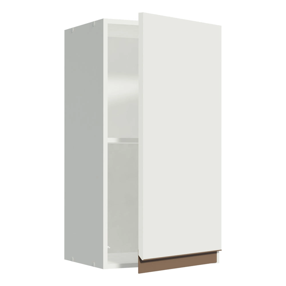 Armário Aéreo Madesa Reims 35 cm 1 Porta Branco Cor:Branco