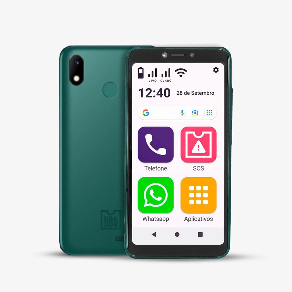 Smartphone Obasmart Conecta Verde Obabox - OB024OUT [Reembalado] OB024OUT