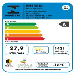 Freezer Horizontal Philco PFH160B 143L Refrigerador 220V