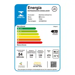 Geladeira/Refrigerador Top Freezer 474L Platinum (TF56S) 220V