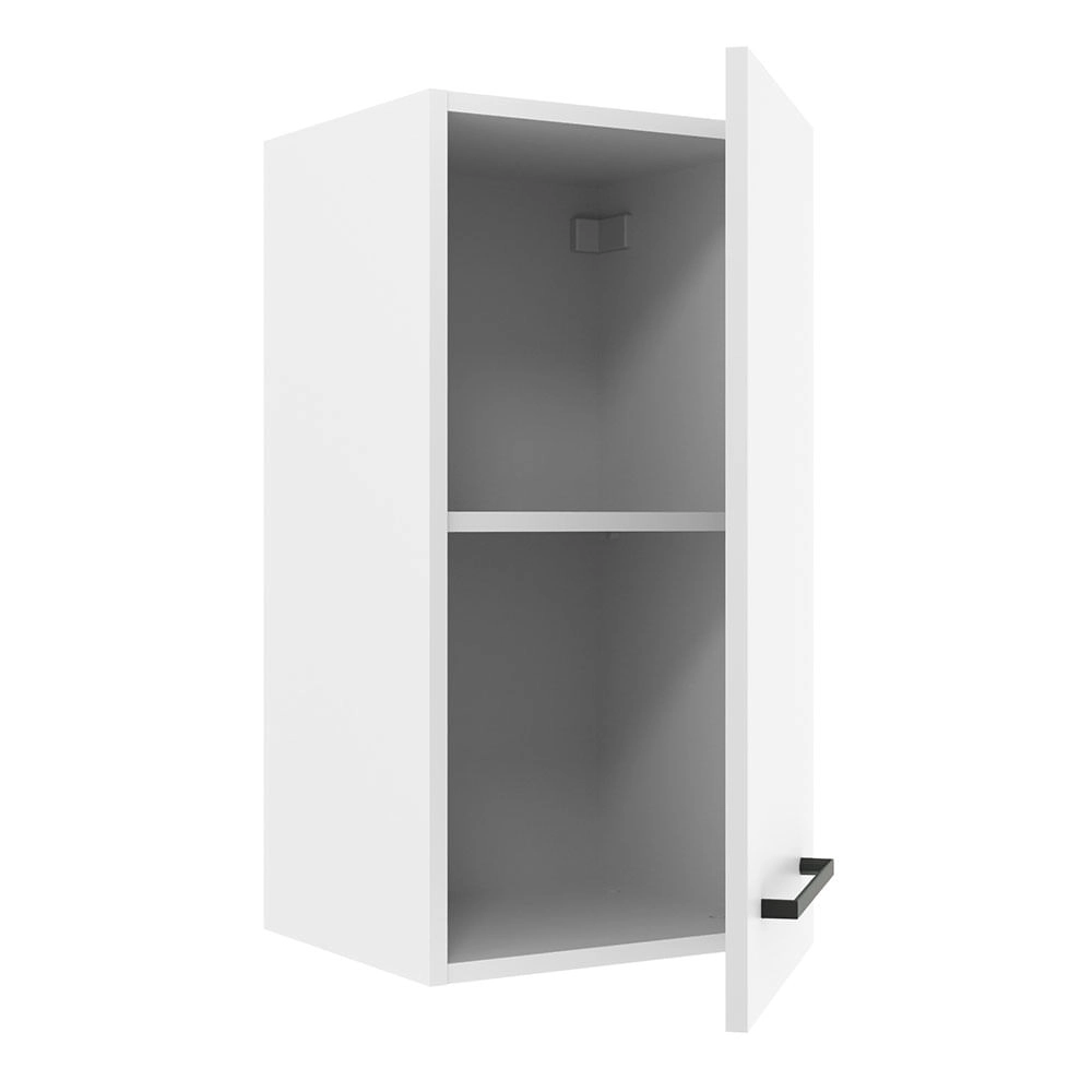 Armário Aéreo Madesa Agata 35 cm 1 Porta Branco Cor:Branco