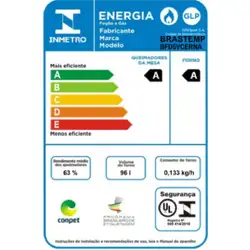 Fogão Brastemp 5 bocas Preto com duplo forno, mesa de vidro e turbo chama - BFD5VCE 220V