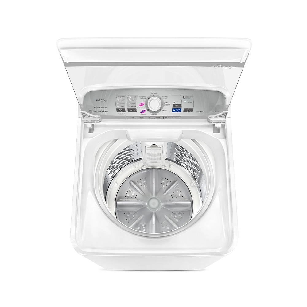 Máquina de Lavar Panasonic função Vanish Branco mais Branco 14kg Branca - NA-F140B1W 220v