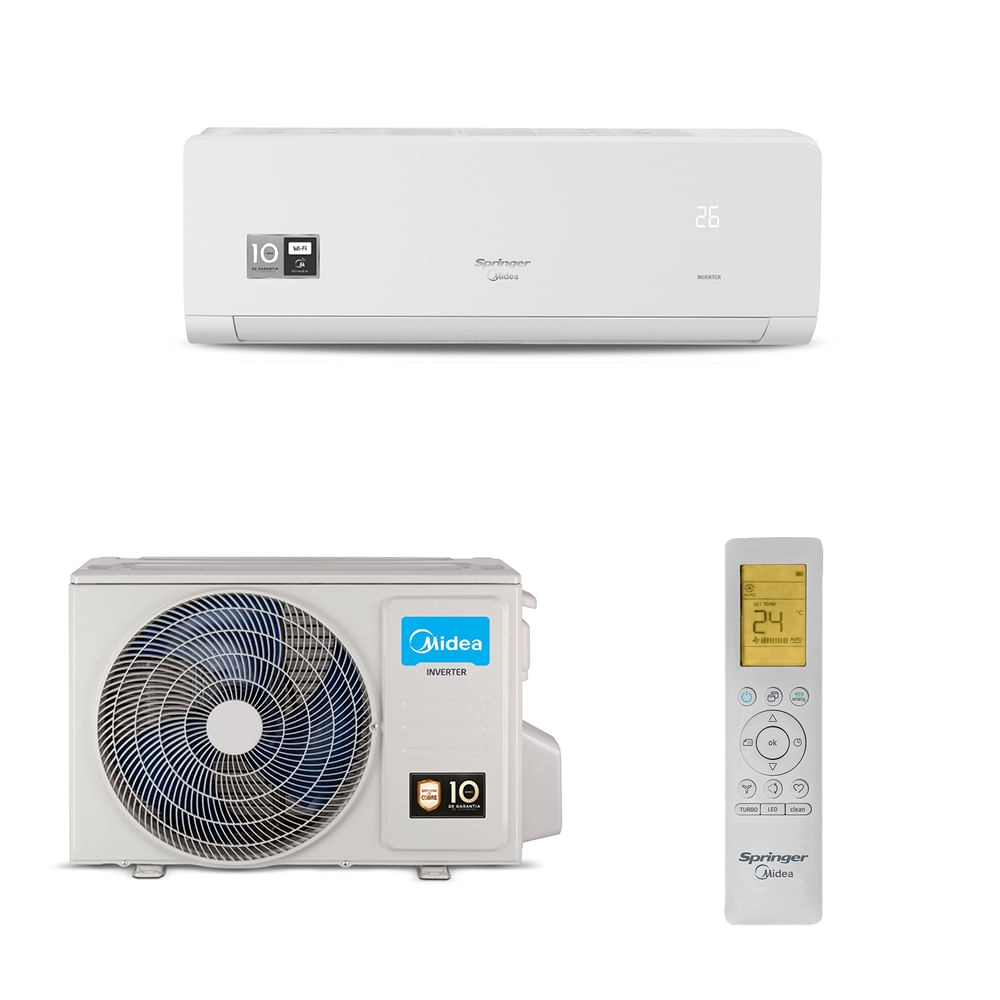 Ar condicionado Split Hi Wall Inverter Springer Xtreme Save Connect 12.000 Btus Frio 220v