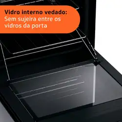 Fogão Brastemp 4 Bocas Inox com mesa de vidro, dupla chama e grill elétrico - BFO4VBR 220V