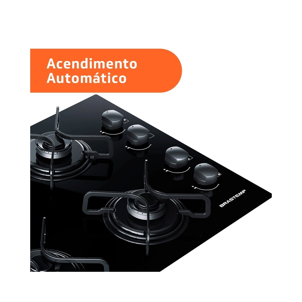 Cooktop 4 Bocas Brastemp BDD61AE Ative! Bivolt