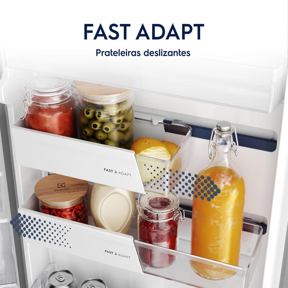 Geladeira Electrolux Frost Free Duplex Efficient com AutoSense cor Inox Look 390L (IF43S) 220V