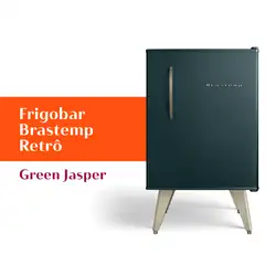 Frigobar Brastemp Retrô 76 Litros Green Jasper - BRA08HN 220V