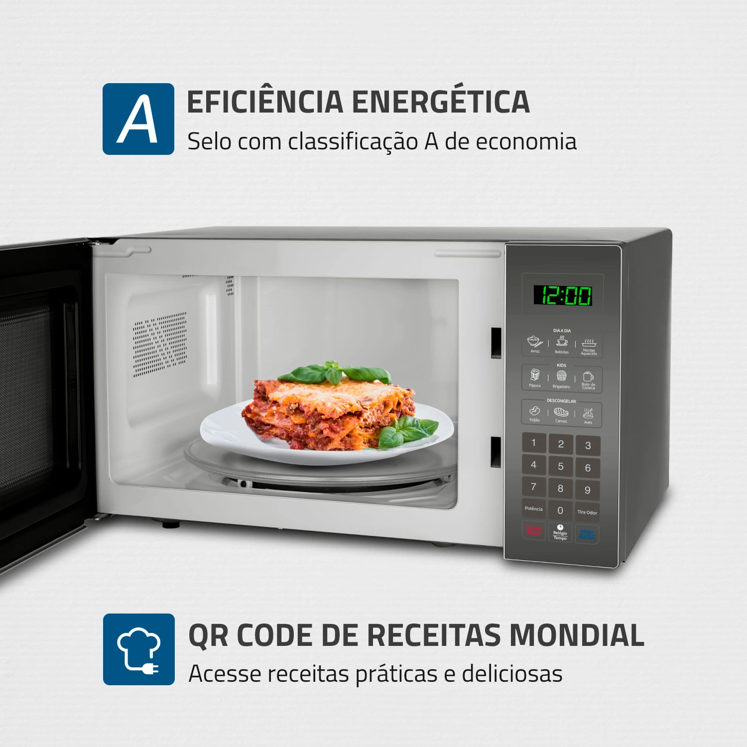 Micro-ondas 34L Mondial MO-02-34-E