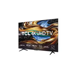 TV LED Smart 65" TCL 65P755 Ultra HD 4K Google TV 3 HDMI 1 USB Comando de Voz Preto Bivolt