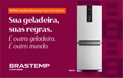 Geladeira Frost Free Brastemp Inverse 447 litros Branca - BRE57FB 220v