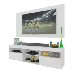 Rack com Painel TV 65" Holanda Multimóveis BR3059 Branco