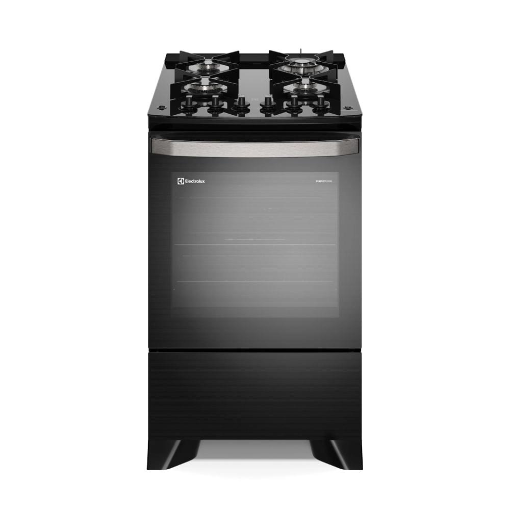 Fogão 4 bocas Electrolux Cinza Experience com Mesa de Vidro, PerfectCook360 e VaporBake (FE4CP) 220V