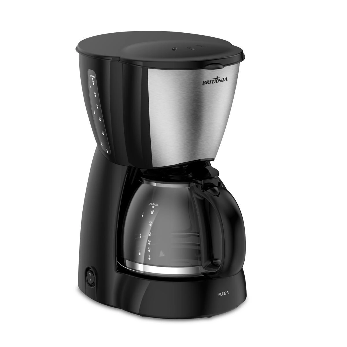 Cafeteira Britânia 32 Cafezinhos BCF32A 1,28L 800W 220V