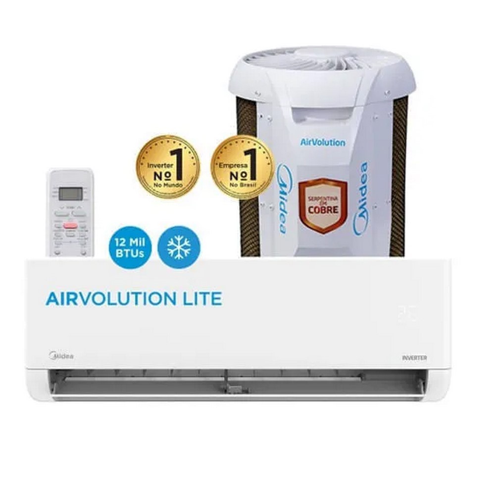 Ar Condicionado Split Inverter Midea AirVolution Lite 12000Btus 38TBVCA12M5/42EBVCA12M5 220V