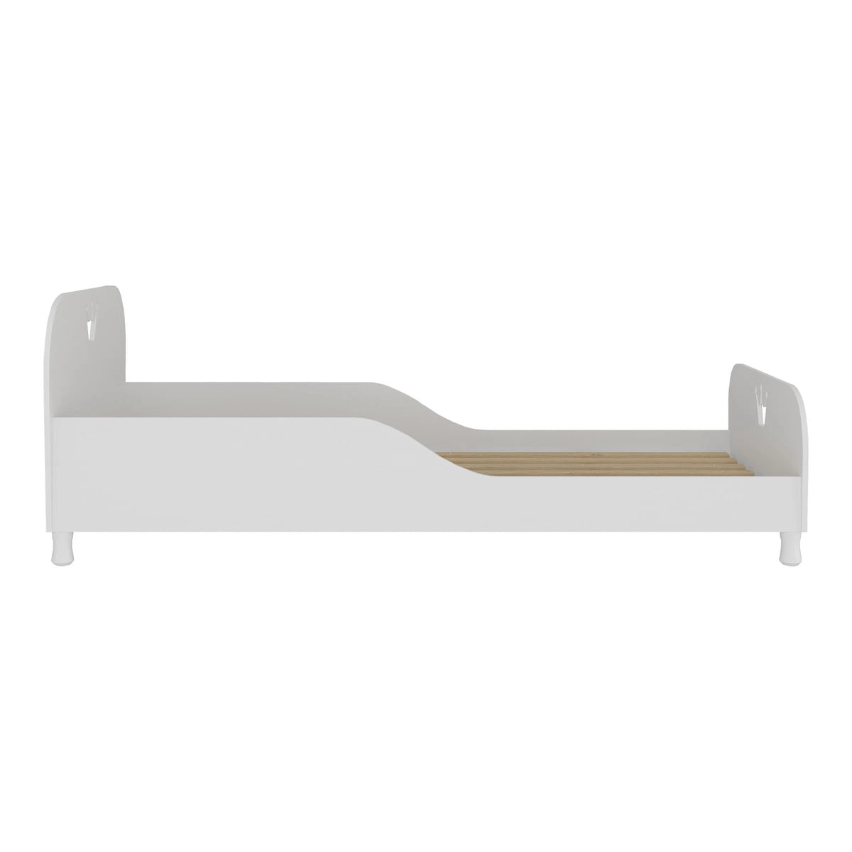 Cama Solteiro para colchão 88x188cm 100% MDF Majestade Multimóveis BB2320 Branco