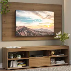 Rack com Painel para TV até 65 Polegadas Rustic Orlando Madesa Cor:Rustic