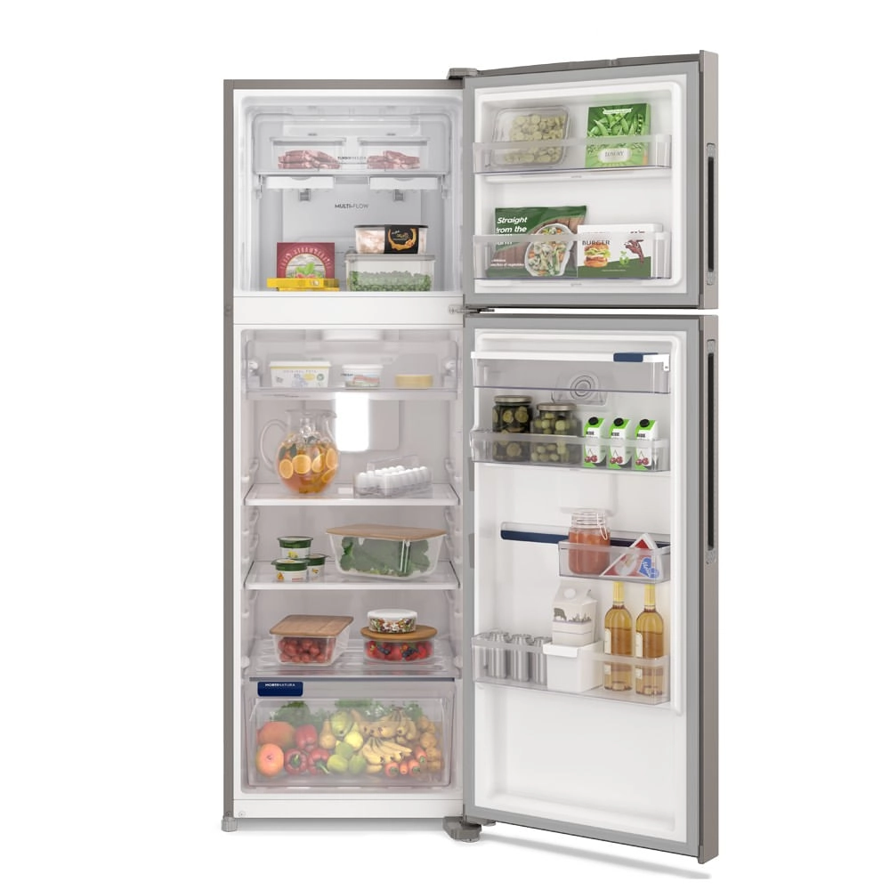 Geladeira Electrolux Frost Free Duplex Efficient com Autosense Inox Look 389L (IW43S) 220V