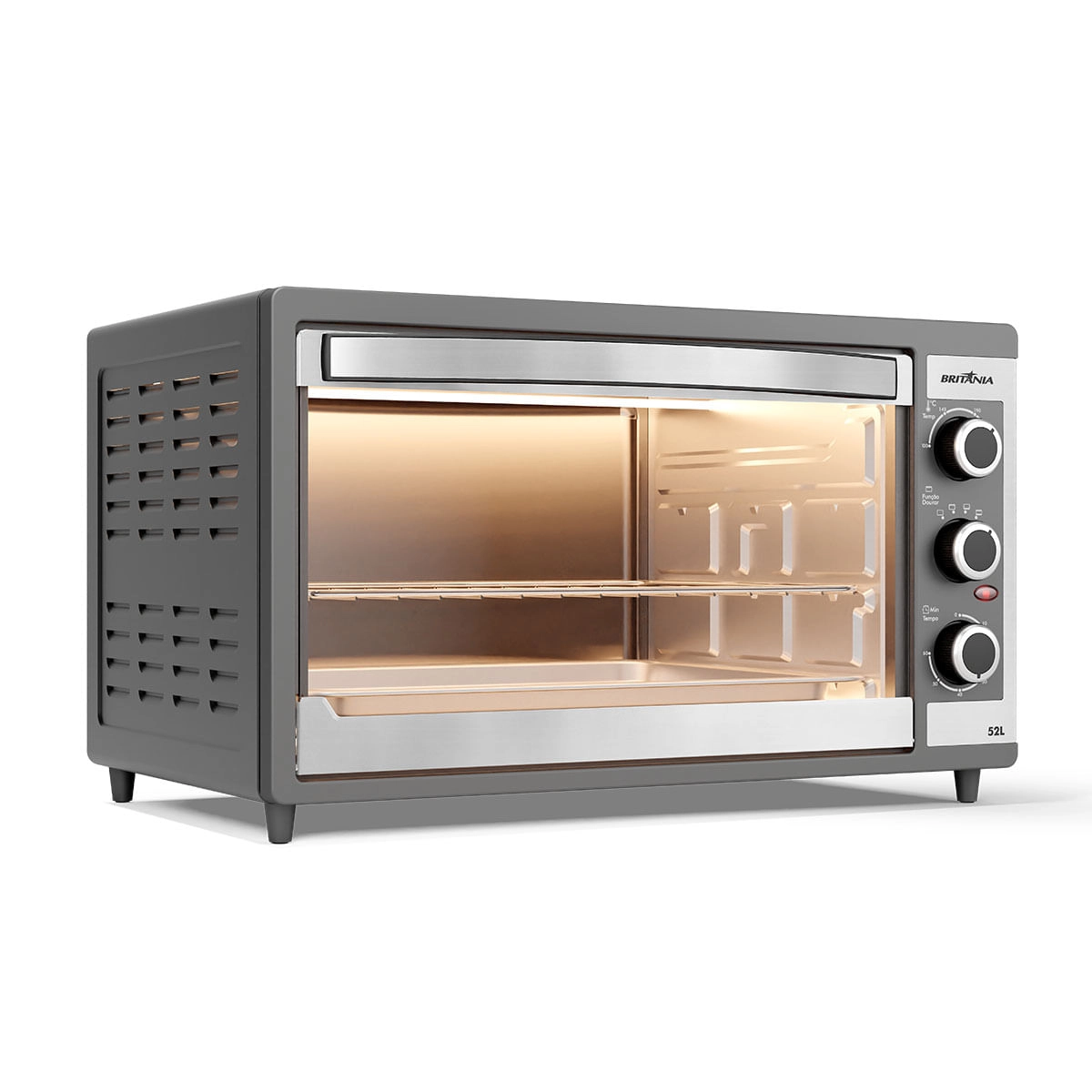 Forno Elétrico Britânia BFE55P Dupla resistência 52L 220V