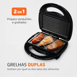 Sanduicheira Mondial Fast Grill e Sandwich S-12