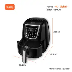 Fritadeira Sem Óleo Air Fryer 4 Litros AFN-40-DI Mondial AIR FRYER AFN-40-DI 220V/60Hz