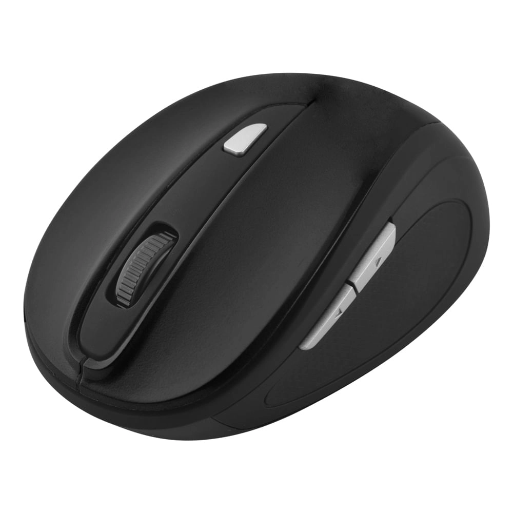 Mouse Multilaser Comfort 6 Botões Usb Preto - MO241 MO241