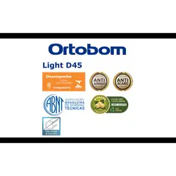 Colchão Light D45 King (186x198x25) - Espuma D45 Pró Aditivada de Alta Performance Ortobom