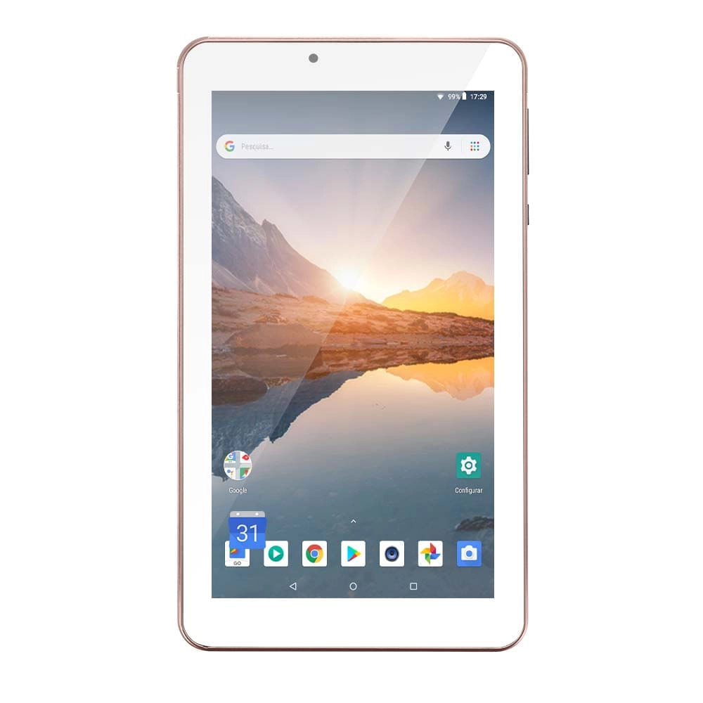 Tablet Multilaser M7s Plus Wi-fi Tela 7 Pol. 16GB Android 8.1 Quad Core Rosa - NB300OUT [Reembalado] NB300OUT