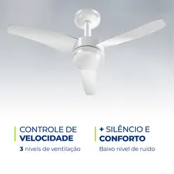 Ventilador de Teto Mondial Maxi Air Control VTE-02 VENTILADOR DE TETO-220V-BRANCO