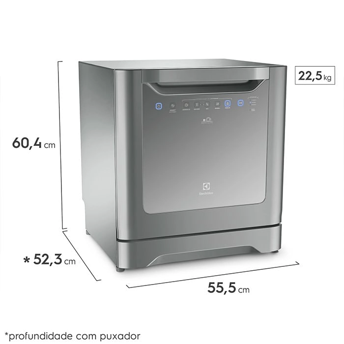 Lava-Louças Electrolux 8 Serviços Inox (LE08S) 220V