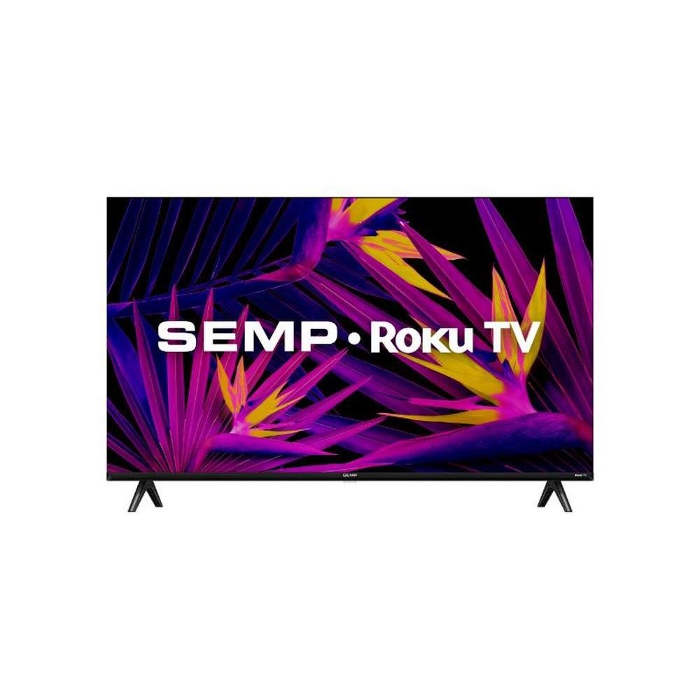 TV LED Smart 43" SEMP Full HD 43R6610 Roku TV Controle por Aplicativo 3 HDMI 1 USB Preta Bivolt