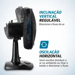 Ventilador de Mesa Maxis 6 pás 30cm  V-30-MX-B