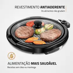 Grill Redondo Mondial Smart Grill G-04 GRILL-220V-PRETO