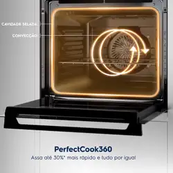 Forno de Embutir Elétrico Electrolux 80L Expert com VaporBake e Conectividade (OE8EW) 220V