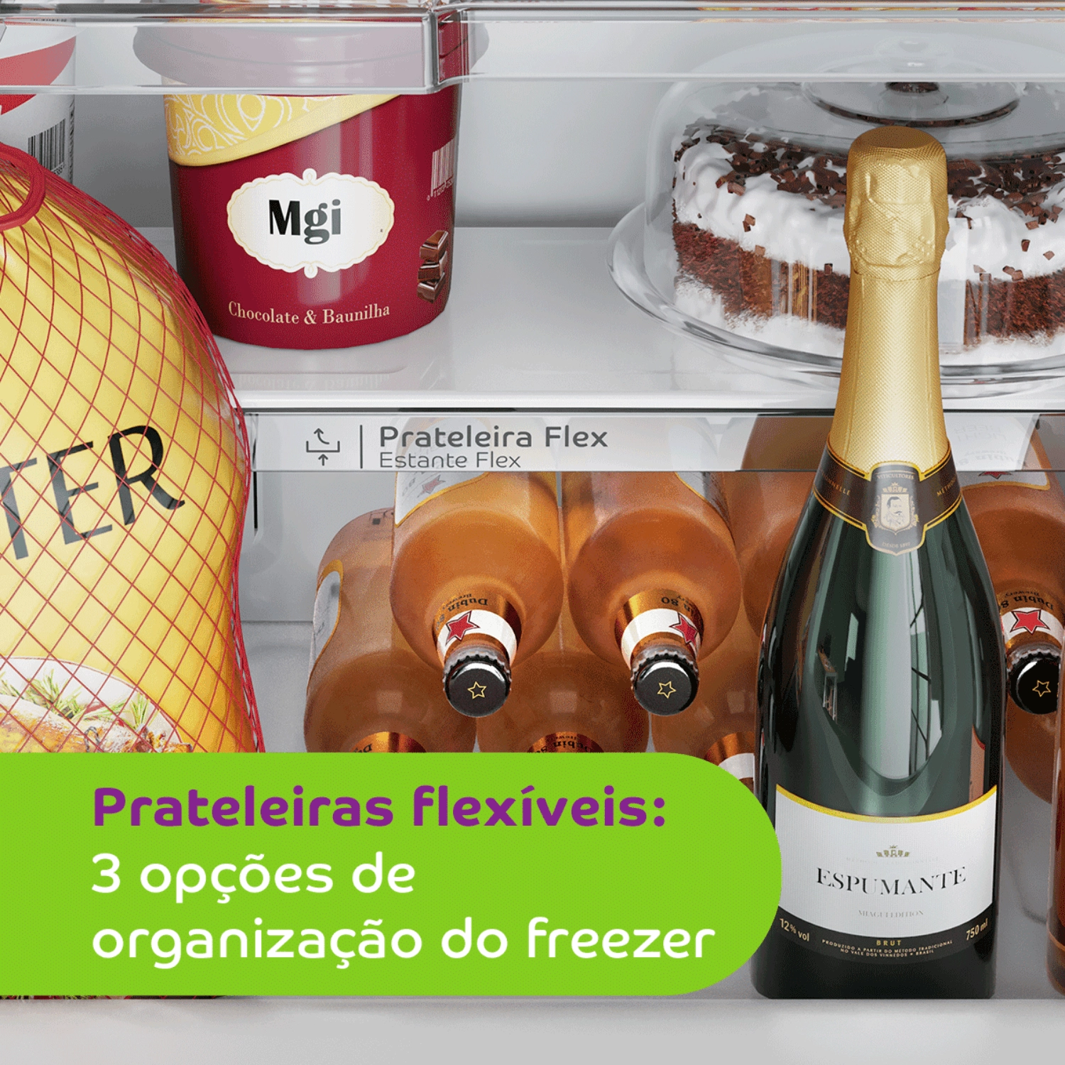 Geladeira Consul Frost Free Duplex com Espaço Flex e Painel Eletrônico Externo 451 litros cor Inox - CRM56FK 220v