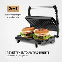 Press Grill Mondial PG-01 PRESS GRILL-220V-PRATA