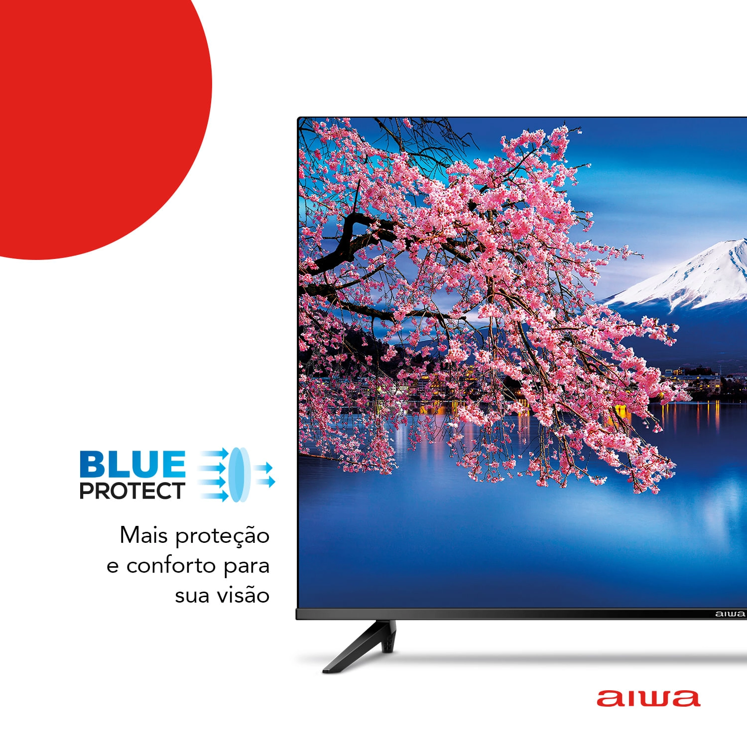 Smart TV AIWA 43” Android Full HD Borda Ultrafina HDR10 Dolby Áudio AWS-TV-43-BL-02-A