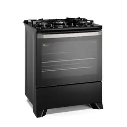 Fogão 5 bocas Electrolux Preto Experience com Mesa de Vidro, PerfectCook e VaporBake (FE5GP) Bivolt