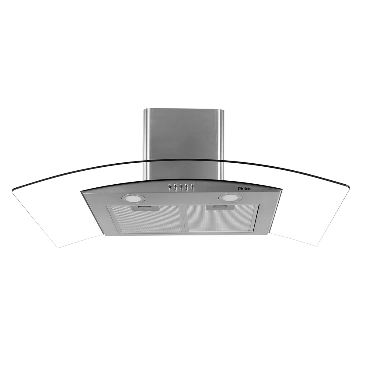 Coifa de Parede Philco PCO90G Curva 90cm Inox Dupla filtragem 220V