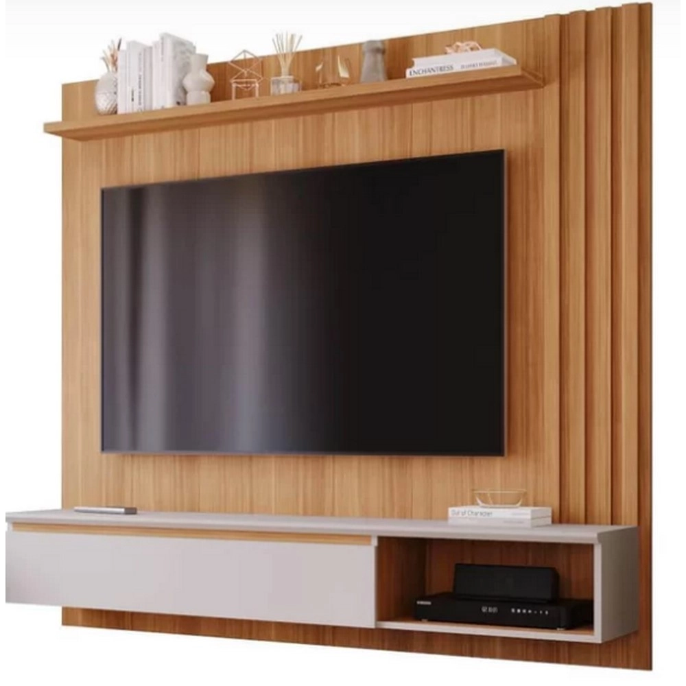 Painel 1.62M Para Tv Até 60 Panama Plus Nature/Offwhite MDF A157XL162XP35 Permobili