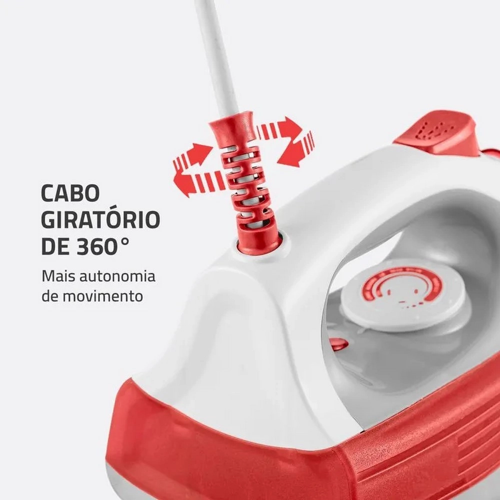 Ferro De Passar  A Vapor Mondial FVN-01-O Branco Coral 220v