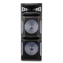 Caixa de Som Amplificada Philco Ex Bass Flash Lights PCX30000 Bluetooth 2500W Preta Bivolt