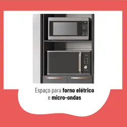 Paneleiro de Cozinha Telasul Emília 70 cm 3 Portas Telasul