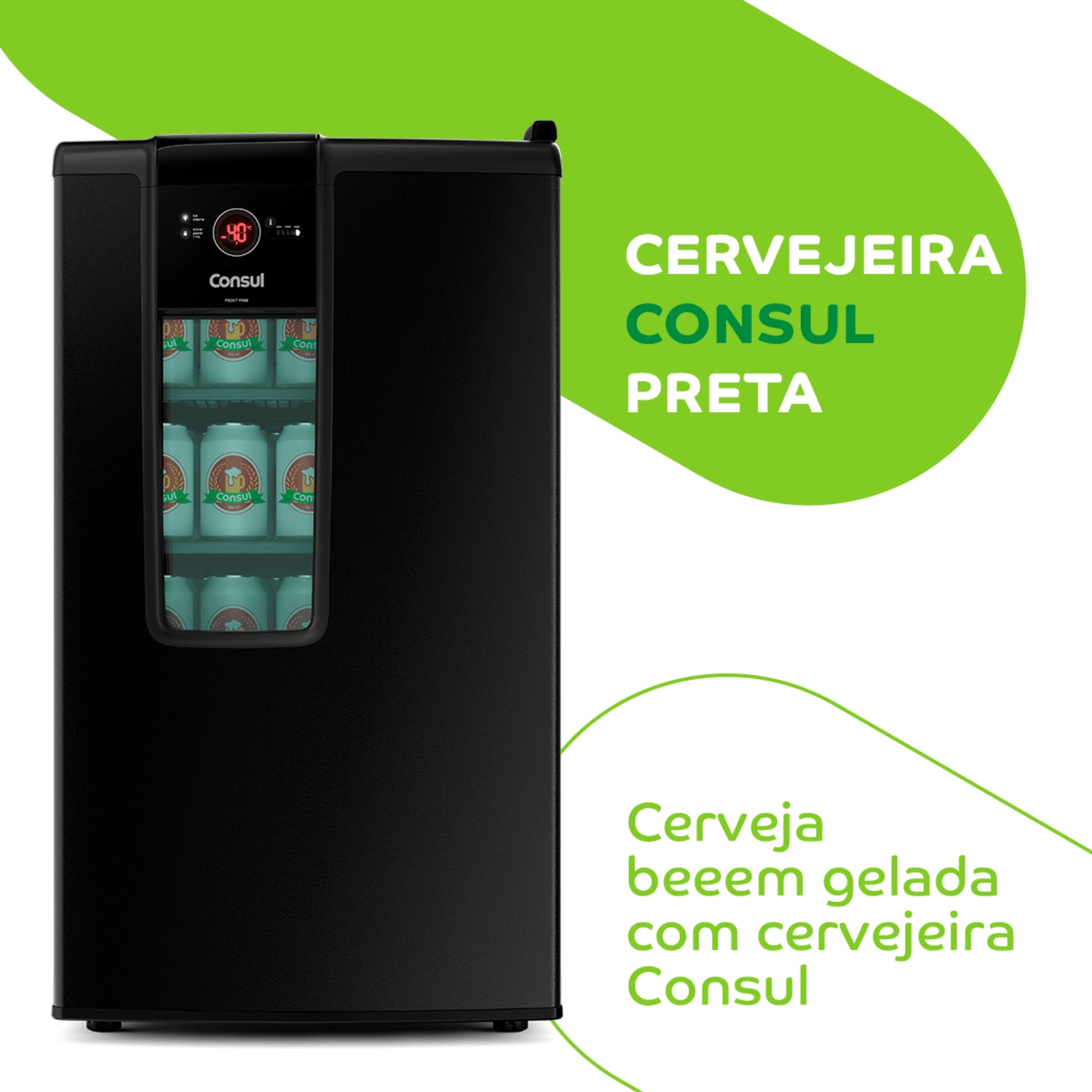 Cervejeira Consul Preta - CZE12BE 220v