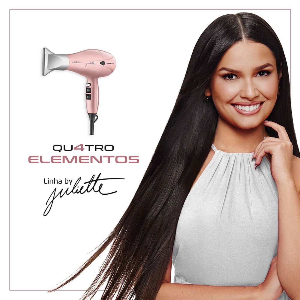 Secador de Cabelo By Juliette Mondial Golden Rose 2000W - SCP-JU-01 SEC CABELOS PROF SCP-JU-01 220V/60Hz